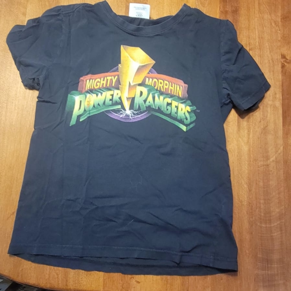 Vintage Mighty Morphing Power Rangers t-shirt men's medium black big logo
